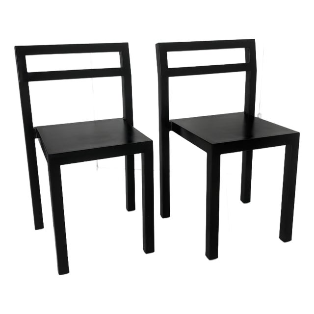 Boris Berlin and Poul Christiansen’s Non Chairs X Komplot Design | 2000 | Set of 2 | Black For Sale