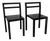 Boris Berlin and Poul Christiansen’s Non Chairs X Komplot Design | 2000 | Set of 2 | Black For Sale