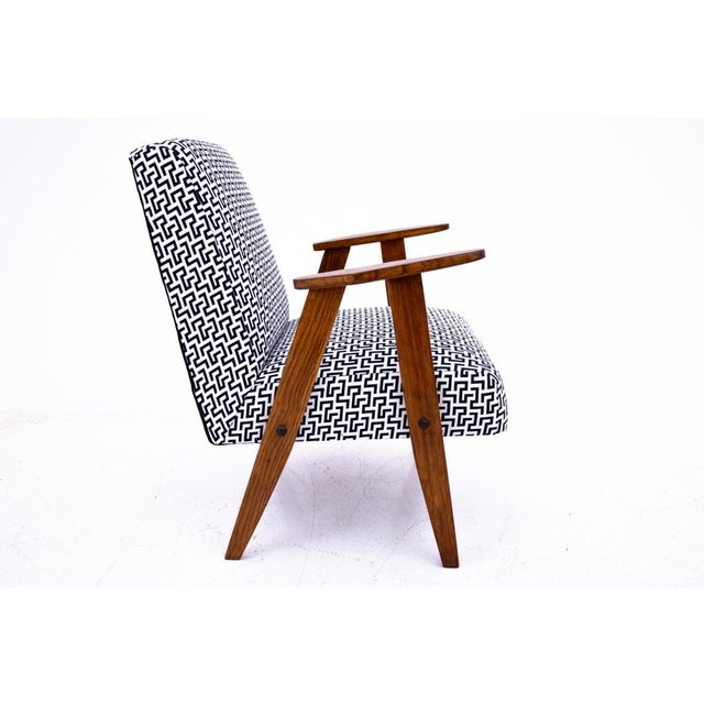 Black Armchair, Poland, 1960s For Sale - Image 8 of 11