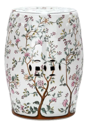 Tree Garden Stool in Flower Tree Pattern