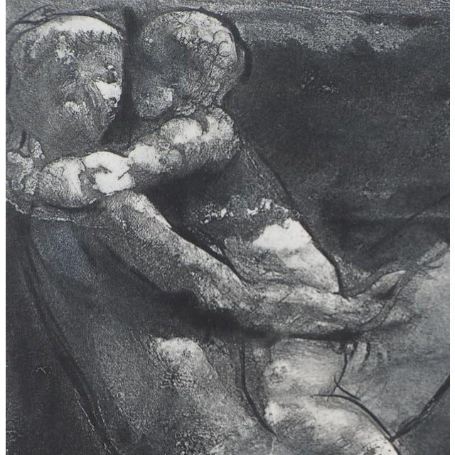After Auguste Rodin, Nude, Woman and Child Reclining, Engraving For Sale - Image 4 of 6