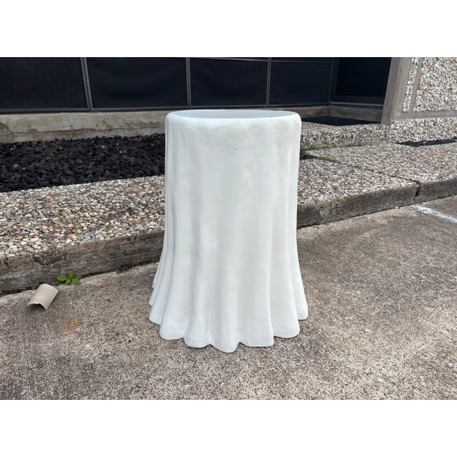 1960s Sculptural Papier-Mâché Draped Table For Sale - Image 5 of 11