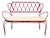 Red Lacquered Iron Garden Sofa by Gio Ponti for Casa E Giardino, 1950s For Sale