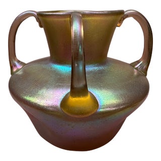 Large Art Nouveau Bohemian Loetz Silberiris Vase 1904 For Sale