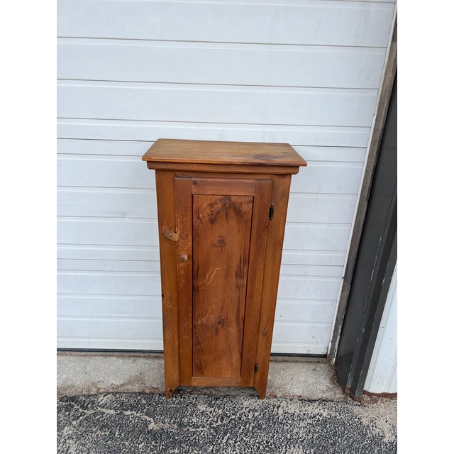 Farmhouse Vintage Farmhouse Style Freestanding Pine Cabinet With Shelves For Sale - Image 3 of 13