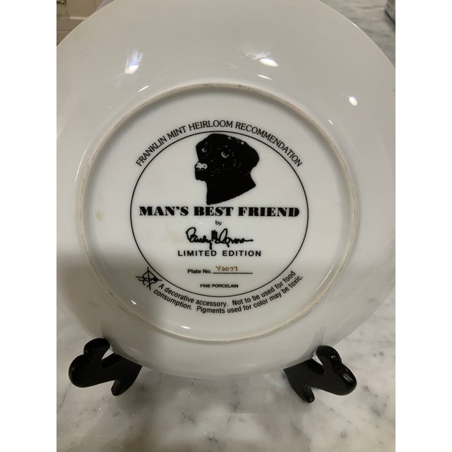 1980s Fine Porcelain Franklin Mint Labrador Plate – Limited Edition Art Plate for Ralph Lauren Club Room, Boy’s Room, Hunting Theme- See Pics! For Sale - Image 5 of 5