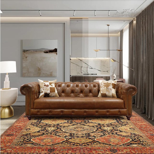 2020s Pasargad Home Kerman Navy Wool Area Rug-8'10'' X 12' 0'' For Sale - Image 5 of 5