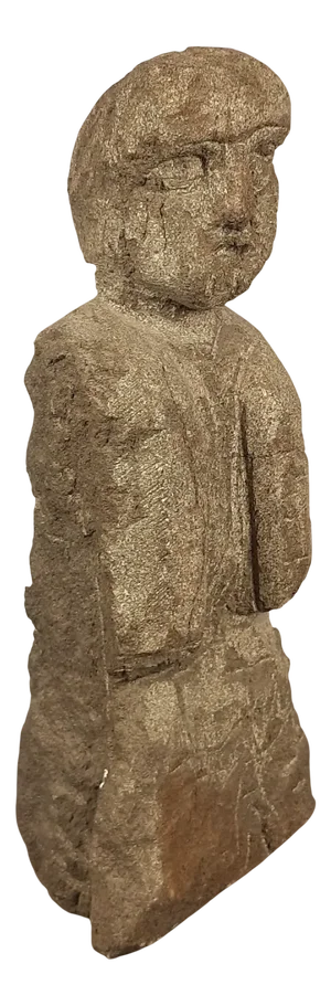 Primitive Carved Stone Figure, 19th Century