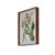 The Spring Orchid artwork series features a giclee print mounted under a 2.5" deep tortoise framed acrylic shadow box....