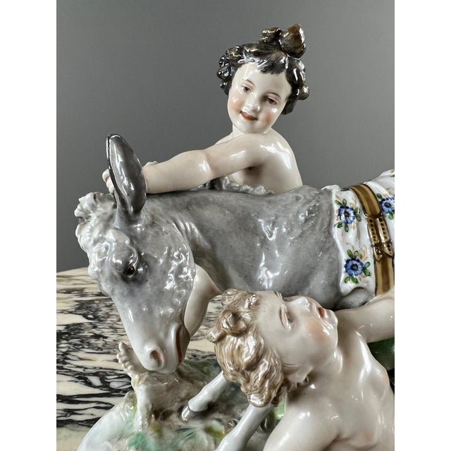 19th Century Large 20th Century Capodimonte Porcelain Figurine, 1890s For Sale - Image 5 of 13