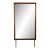 Mid Century Modern Mountable Mirror With Walnut Frame For Sale