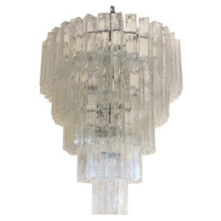 Square Tubes Murano Glass Chandelier by Simoeng For Sale