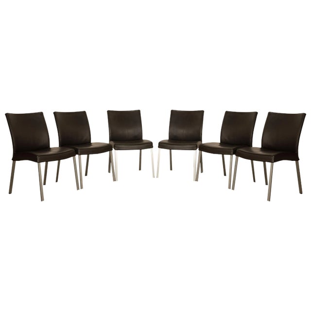 Leather Chairs from Wittmann, Set of 6 For Sale