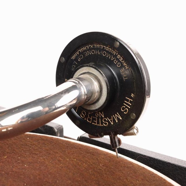 Vintage Gramophone La Voce Del Padrone, Italy, 1930s For Sale - Image 9 of 11