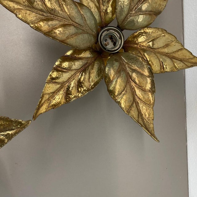 Brutalist Brass and Metal Wall Light from Willy Daro, 1970s, Set of 2 For Sale - Image 9 of 18