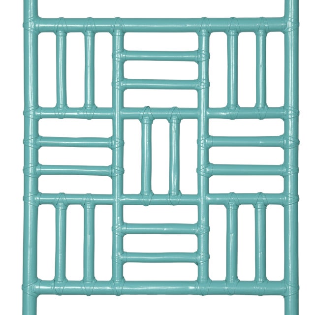 Not Yet Made - Made To Order Finn Headboard Queen - Turquoise For Sale - Image 5 of 6
