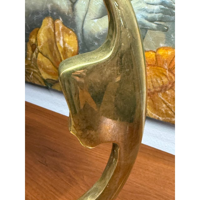 1970s 1970’s Willy Daro Brass Lamp For Sale - Image 5 of 18