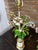 Pair of 1960s Italian Tole Floral Boutique Lamps For Sale - Image 10 of 12