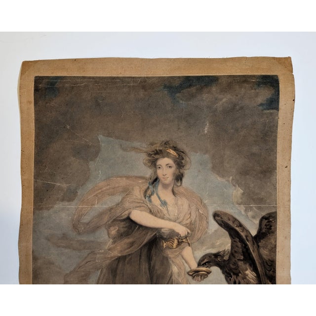 HEBE (Mrs. Musters) — Antique 1785 Mezzotint Engraving after Sir Joshua Reynolds Original late 18th-century mezzotint...
