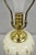 Late 20th Century Vintage Lenox Porcelain and Brass Cream Jardinierie Decorated Table Lamp For Sale - Image 5 of 11