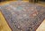 Brick Red Antique Persian Mahal Sultanabad Rug, Hand-Knotted Wool, Geometric Pattern, Brick-Red & Navy, 10x15 For Sale - Image 8 of 18