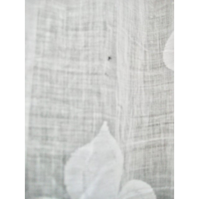 French Royal Fleur De Lys Curtain -Sheer Mid 18 Hundreds For Sale - Image 4 of 14