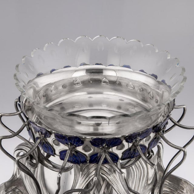 20th Century German Art Nouveau Silver & Enamel Centrepiece, 1900 For Sale - Image 9 of 18