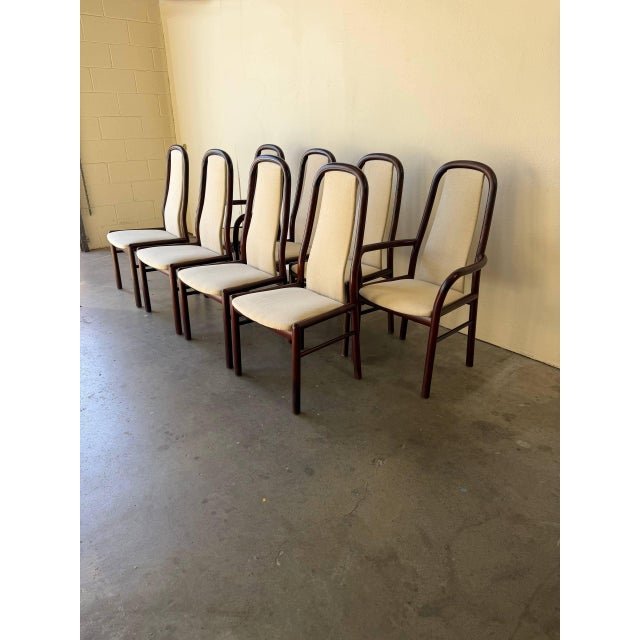 Mid-Century Modern Set of 8 Danish Rosewood Dining Chairs by Boltinge Captain Chairs Mid 20th Century For Sale - Image 3 of 9