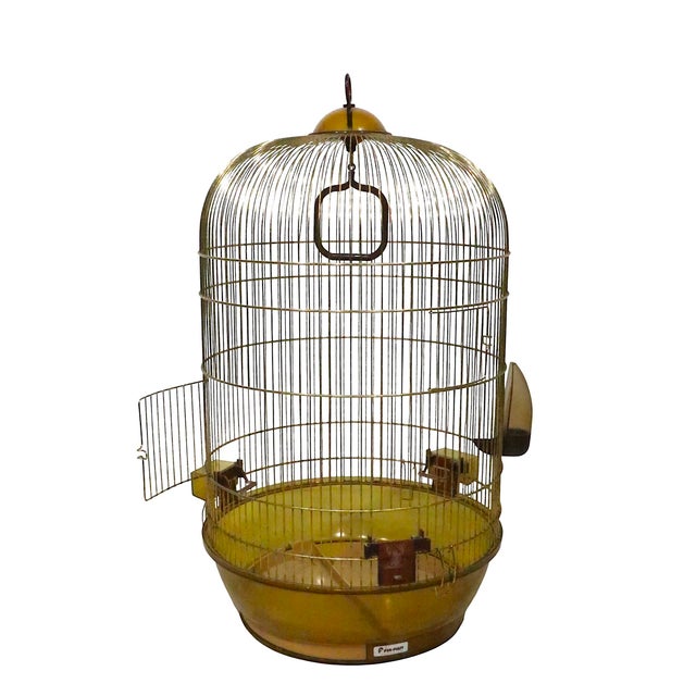 Vintage Space Age Fer Plast Birdcage Made in Italy C. 1970's For Sale - Image 10 of 17