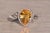 The 34th Avenue: Checkerboard Citrine and Natural Diamond Ring in White Gold For Sale - Image 10 of 12