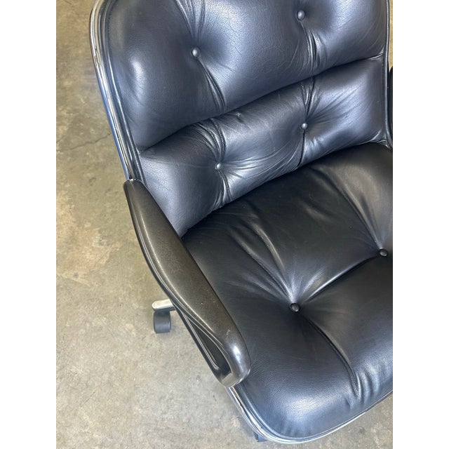 Black 1980s Charles Pollock for Knoll Office Desk Chair For Sale - Image 8 of 10