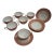 Vintage Footed Soup Bowls With Saucers - Set of 12 For Sale