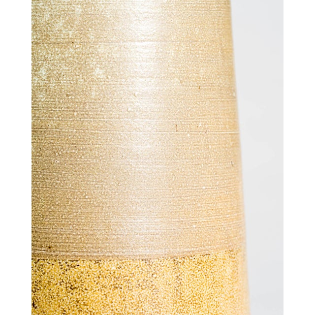 Ceramic Salt-Fired Chamotte Porcelain Vase by Martin Schlotz, Germany, 2005 For Sale - Image 7 of 10