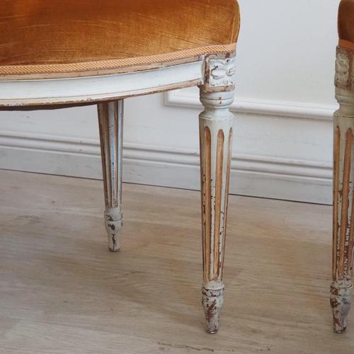 Brown Vintage French Dining Room Chairs, 1920, Set of 4 For Sale - Image 8 of 18