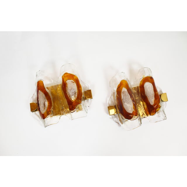 Vintage Wall Lamps in Murano Glass from Hillebrand, 1970s, Set of 2 For Sale - Image 3 of 13