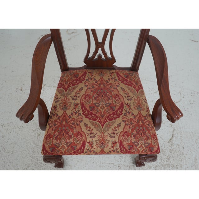 Set of 10 Ethan Allen Ball & Claw Mahogany Dining Room Chairs For Sale - Image 9 of 18