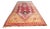 Vintage Moroccan Berber Rug in Saffron, Coral and Black, 71 X 145 In, 1960s For Sale
