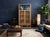 Wood Light Brown Slatted Doors Display Storage Minimalist Zen Cabinet For Sale - Image 7 of 14