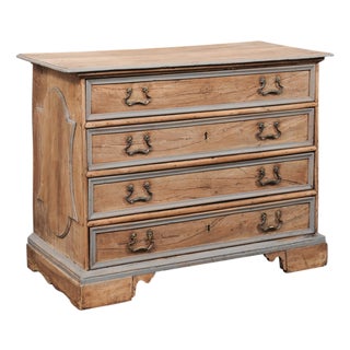 18th C. Italian Chest of Four Drawers For Sale