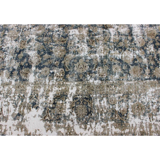 Early 20th Century Antique Persian Rug With Abstract Modern Design For Sale - Image 10 of 12