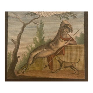 Pompeii, 19th-Century, Etching and Watercolor For Sale