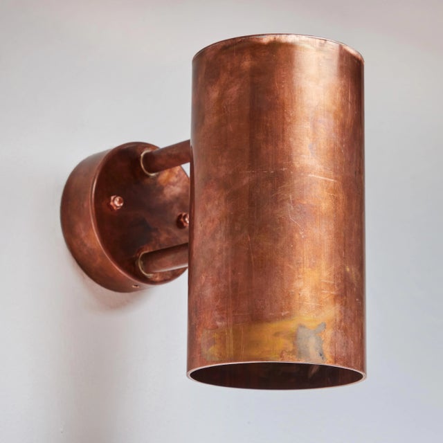 Copper Hans-Agne Jakobsson C 627/110 'Rulle' Raw Copper Outdoor Sconce For Sale - Image 8 of 12