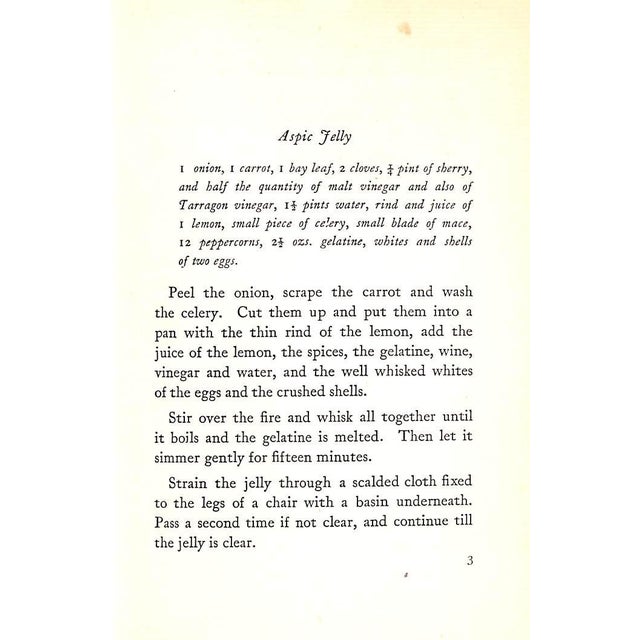 "Savoury Cold Meals" 1927 Leyel, Mrs. c.f. For Sale - Image 9 of 9