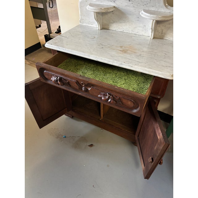 Antique 19th Century Victorian Marble Washstand For Sale - Image 9 of 11