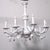 Handcrafted 10-Arm Chandelier in Coated Glass For Sale - Image 10 of 18