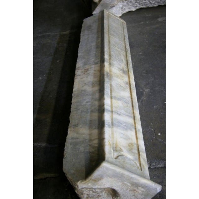 19th C. Italian Marble Fireplace For Sale - Image 9 of 11