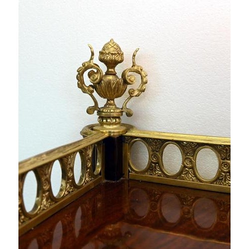 French Louis XV Cylinder Roll Top Secretaire For Sale - Image 12 of 15