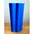 Vintage Blue Fluted Ceramic Vase For Sale - Image 4 of 12