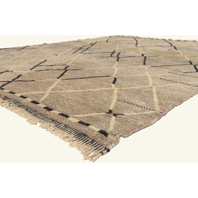 22082 Contemporary Beni Mrirt Moroccan Rug, 10'07 x 13'02. The Sacred Interval: A Contemporary Beni Mrirt Moroccan...