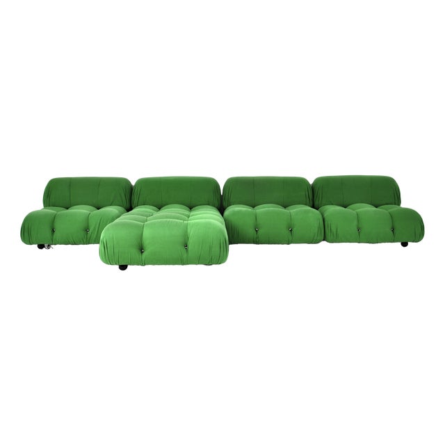 Green Camaleonda Sofa Set by Mario Bellini for B&B Italia, 1970s, Set of 5 For Sale